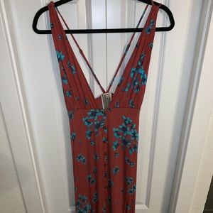 FREE PEOPLE long/ floor length floral dress!